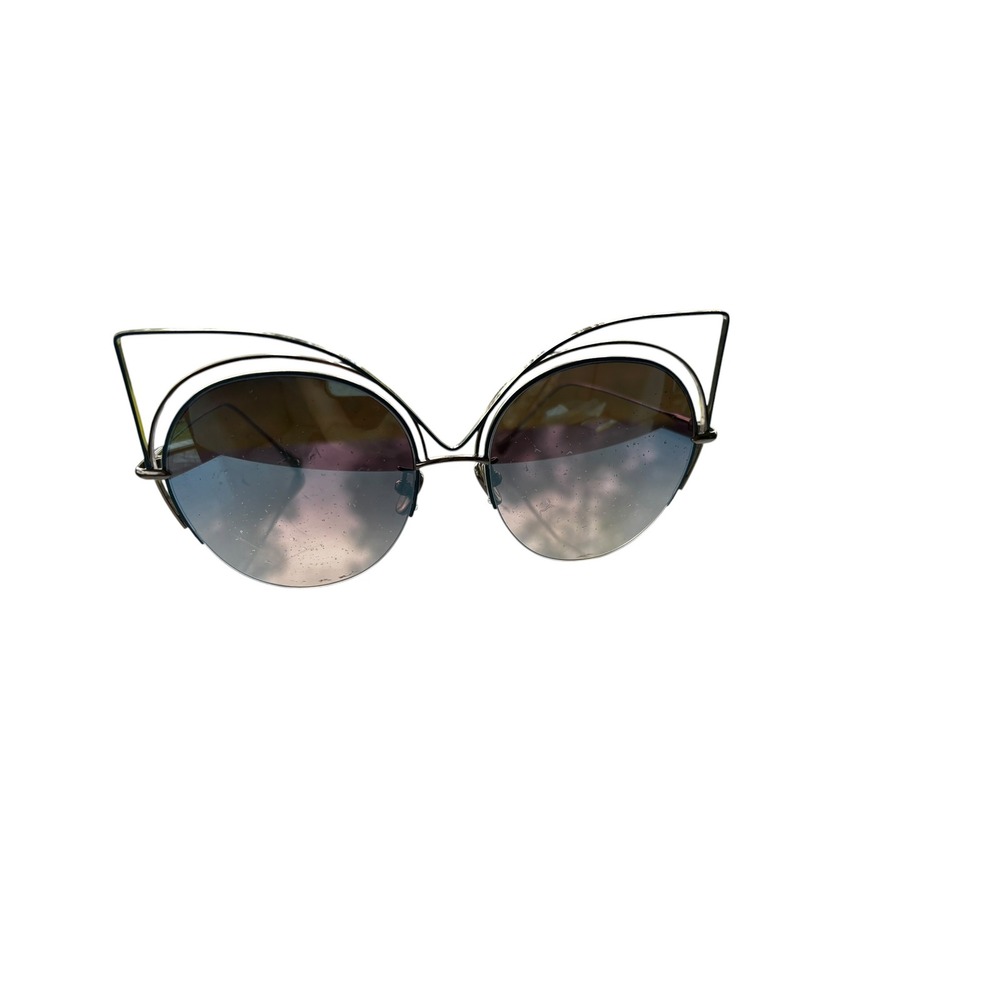 Frency & Mercury Quetzal Sunglasses Butterfly Cat Eye Wire Frame Avant Garde